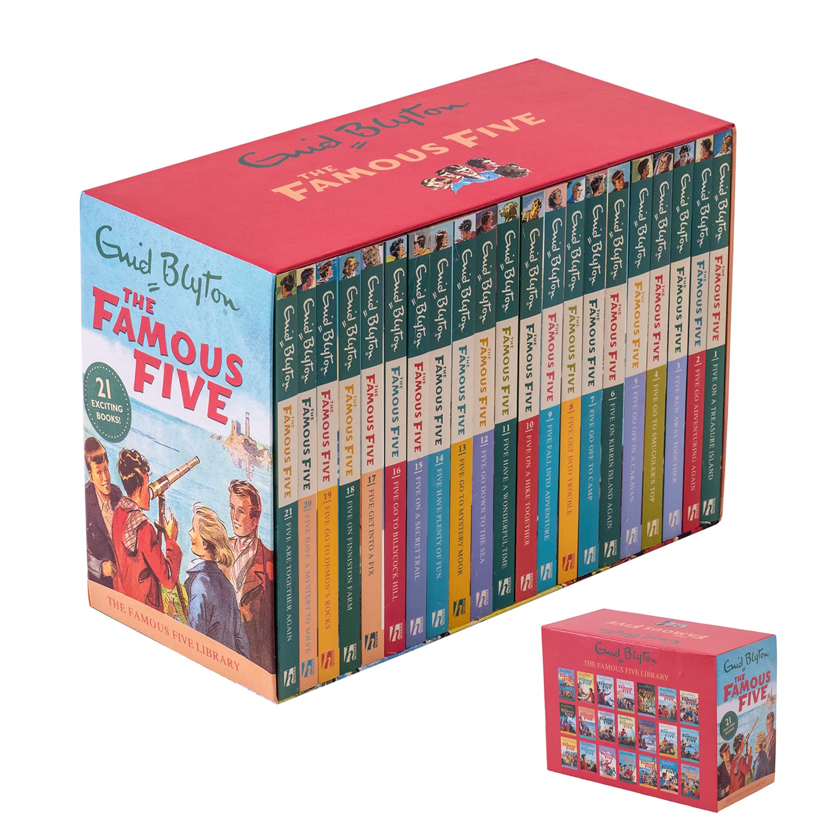 Enid Blyton The Famous Five Complete Collection 21 Books Gift Set